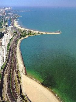 Chicago's north side beach